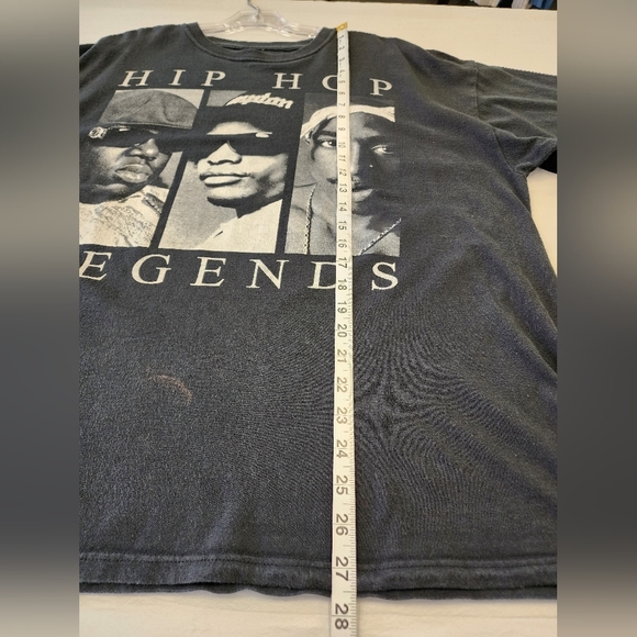 ORIGINAL FLAVOR Men's Black Hip Hop Legends Graphic Short Sleeve T-Shirt, sz XL - Picture 6 of 8